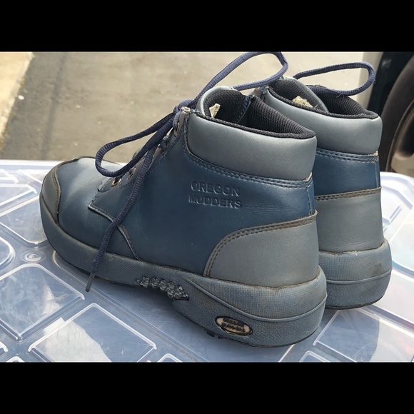 Oregon Mudders Men Navy Blue Golf Boots Size 7.5 - Picture 8 of 11